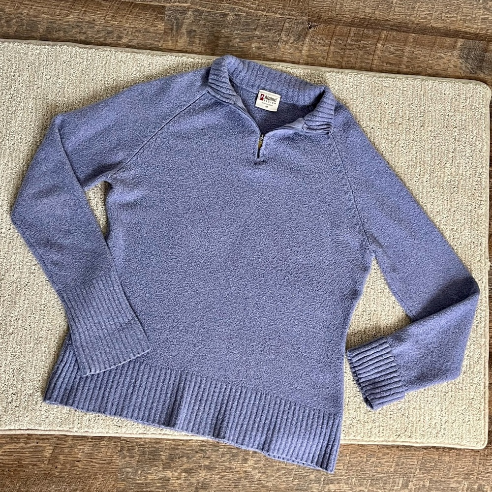 Alpine‎ Blue Quarter Zip Pullover - Size M